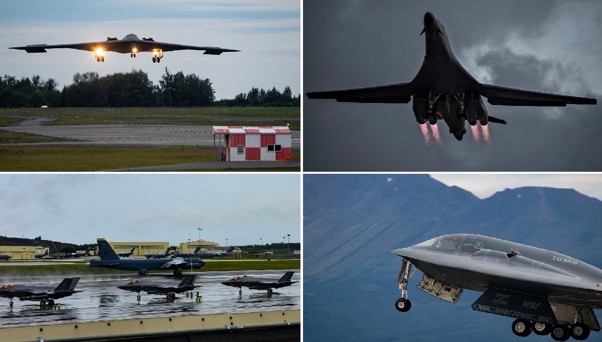 B-2 Spirit, B-52H Stratofortress и B-1B Lancer – ВВС США одновременно использовали сразу все типы стратегических бомбардировщиков